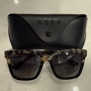DIFF Tortoiseshell Sunglasses with Case